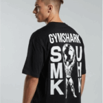 Men’s “GYMSHARK ” Bodybuilder Earth Print T-Shirt