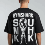 Men’s Bodybuilder Earth Print Graphic T-Shirt