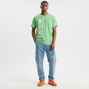 Everyday Comfort Green Printed T-Shirt for Men