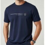 Men’s Navy Blue Cotton T-Shirt – Premium Quality with Modern Design